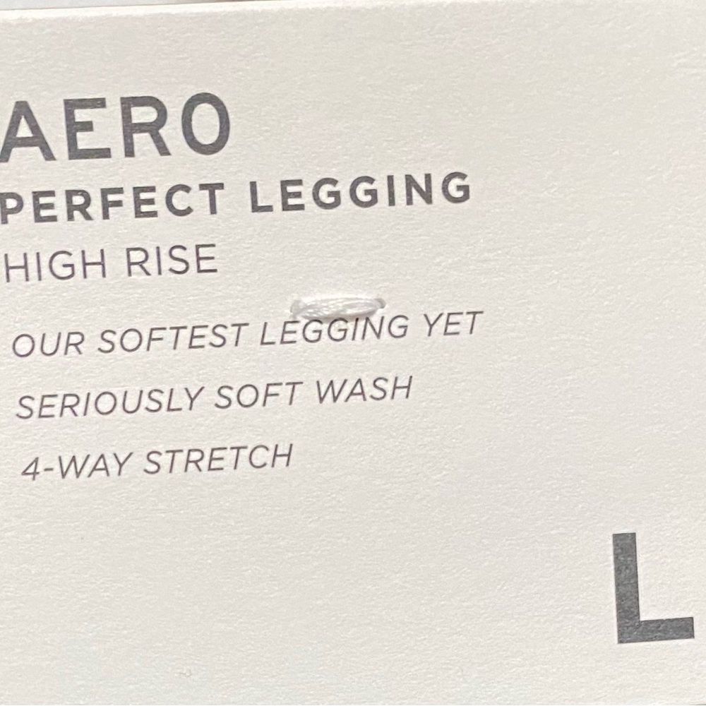 AEROPOSTALE Charcoal Heather Grey High Rise Leggings Women's Large - Picture 4 of 7